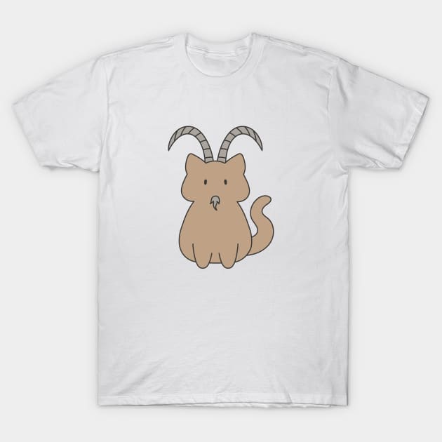 Capricorn Cat Zodiac Sign T-Shirt by artdorable